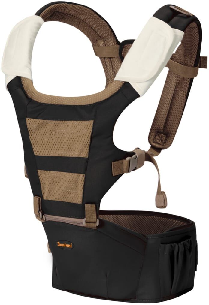 Baninni 3-i-1-bæresele med hoftesæde Porta 15 kg sort BNBC003-BK Baninni 3-i-1-bæresele med hoftesæde Porta 15 kg sort BNBC003-BK