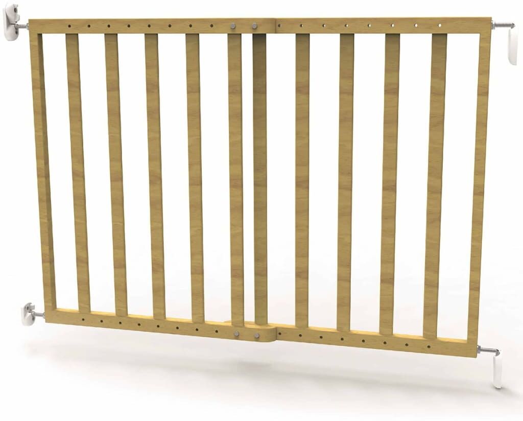 Noma forlængelig sikkerhedslåge 63,5-106 cm træ naturfarvet 93729 Noma forlængelig sikkerhedslåge 63,5-106 cm træ naturfarvet 93729