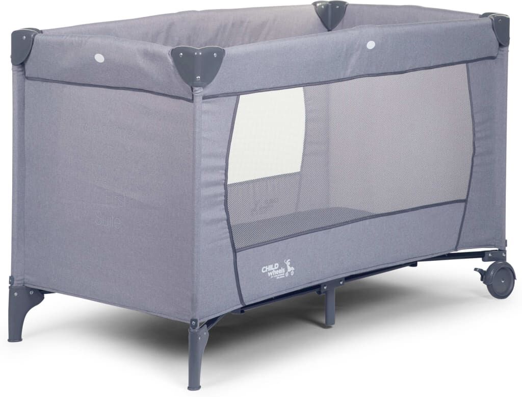 CHILDHOME rejseseng 120x60 cm lærred grå CHILDHOME rejseseng 120x60 cm lærred grå