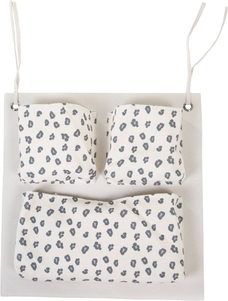 CHILDHOME organiser lærred med leopardprint råhvid CHILDHOME organiser lærred med leopardprint råhvid