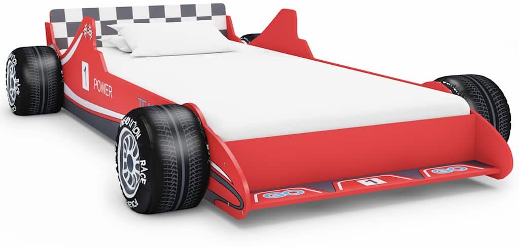 vidaXL racerbilseng til børn 90 x 200 cm rød vidaXL racerbilseng til børn 90 x 200 cm rød