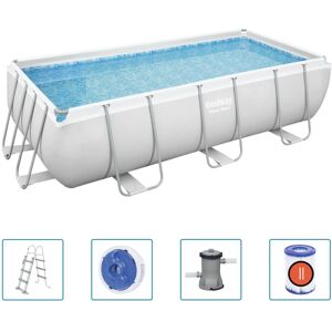 Bestway Power Steel swimmingpool rektangulær 404x201x100 cm