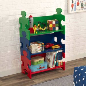 KidKraft puslespilsbogreol til børn flerfarvet 62,7 x 29,5 x 97,2 cm 14400