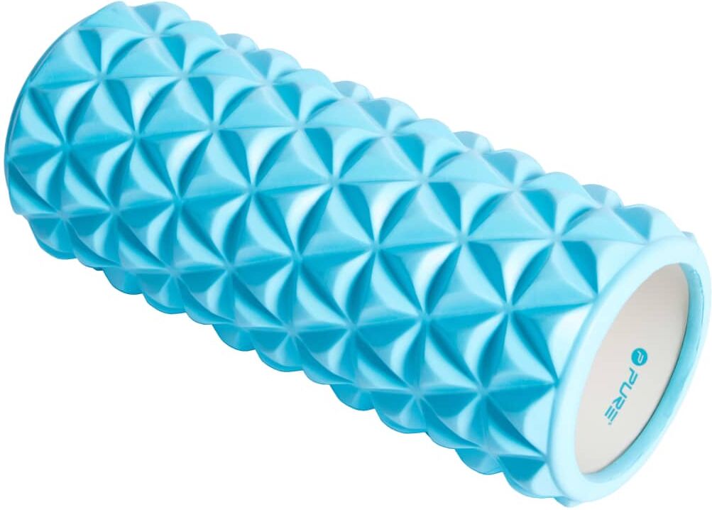 Pure2Improve yogarulle 33 x 14 cm blå og hvid Pure2Improve yogarulle 33 x 14 cm blå og hvid