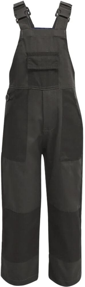 vidaXL Bib overall til børn størrelse 110/116 grå vidaXL Bib overall til børn størrelse 110/116 grå