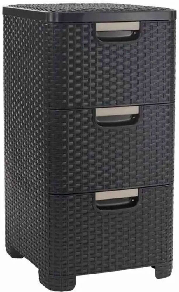 Curver skuffeskab Style 42 l brun 240636 Curver skuffeskab Style 42 l brun 240636