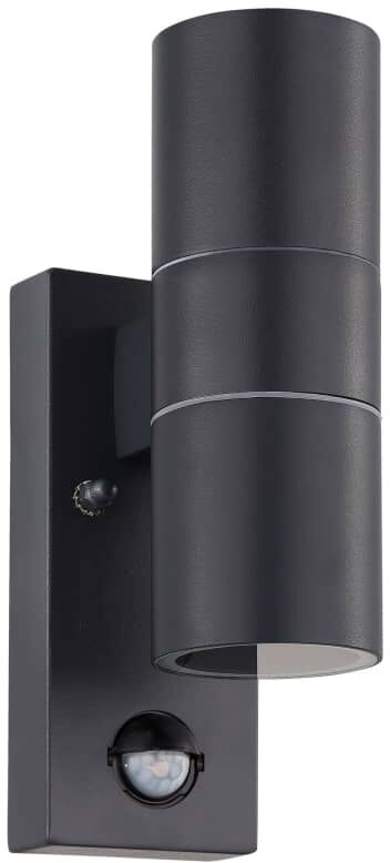EGLO udendørsvæglampe LED sensor Riga 5 2 x 3 W antracitgrå EGLO udendørsvæglampe LED sensor Riga 5 2 x 3 W antracitgrå