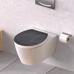 SCHÜTTE toiletsæde med soft close-funktion BLACK STONE MDF højglans