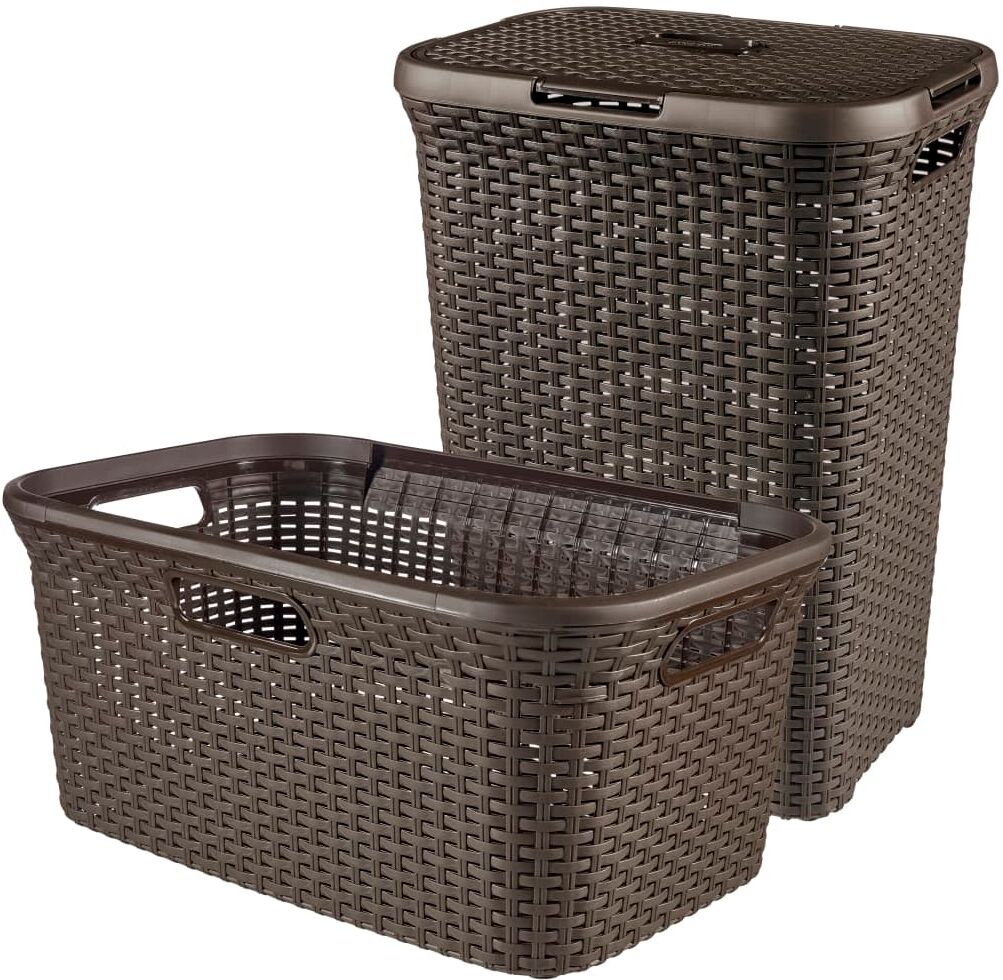 Curver vasketøjskurve Style brun 105 l 240684 Curver vasketøjskurve Style brun 105 l 240684