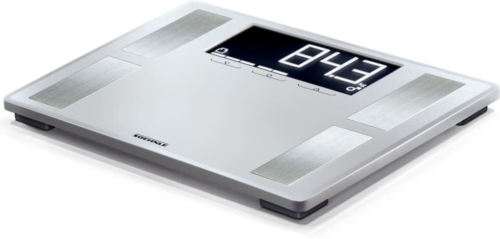 Soehnle badevægt Shape Sense Profi 200 180 kg sølvfarvet 63870 Soehnle badevægt Shape Sense Profi 200 180 kg sølvfarvet 63870