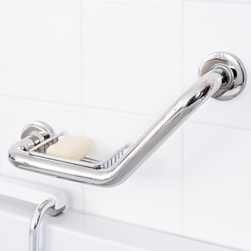 RIDDER vinklet sikkerhedshåndgreb 45 cm rustfrit stål A0011000 RIDDER vinklet sikkerhedshåndgreb 45 cm rustfrit stål A0011000