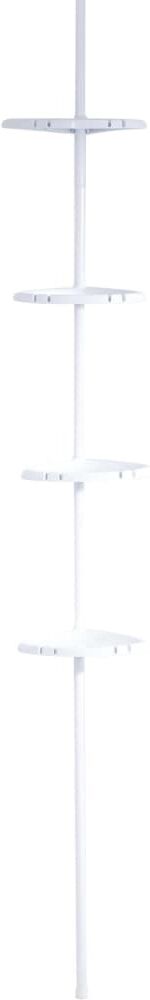 RIDDER teleskopisk brusestativ med 4 hylder RIDDER teleskopisk brusestativ med 4 hylder