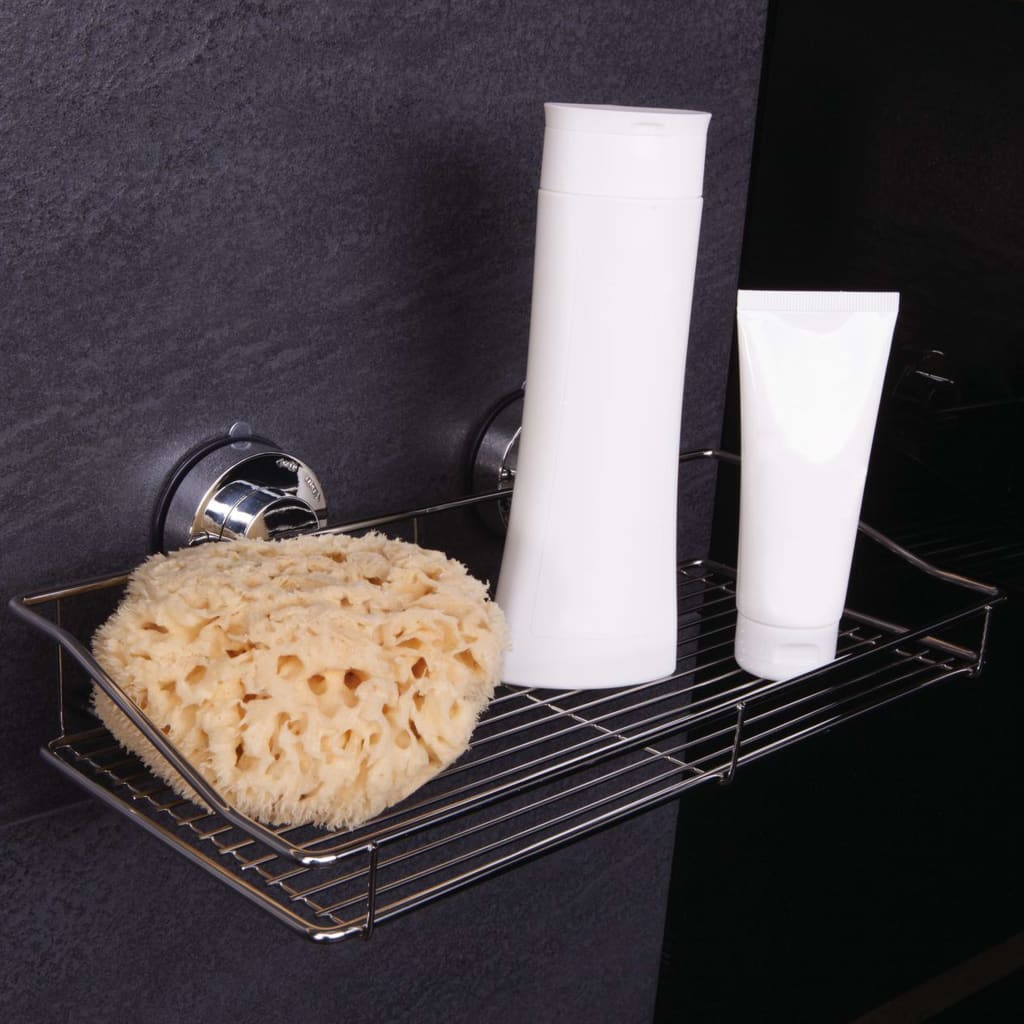 RIDDER brusehylde 35x9,5x18,7 cm krom