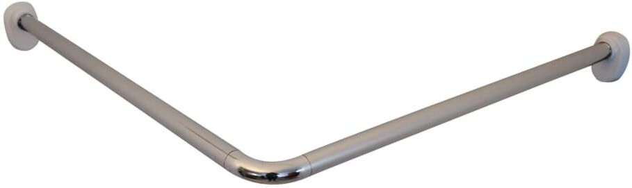 RIDDER badeforhængsstang hjørne krom 90 x 90 x 2,5 cm RIDDER badeforhængsstang hjørne krom 90 x 90 x 2,5 cm