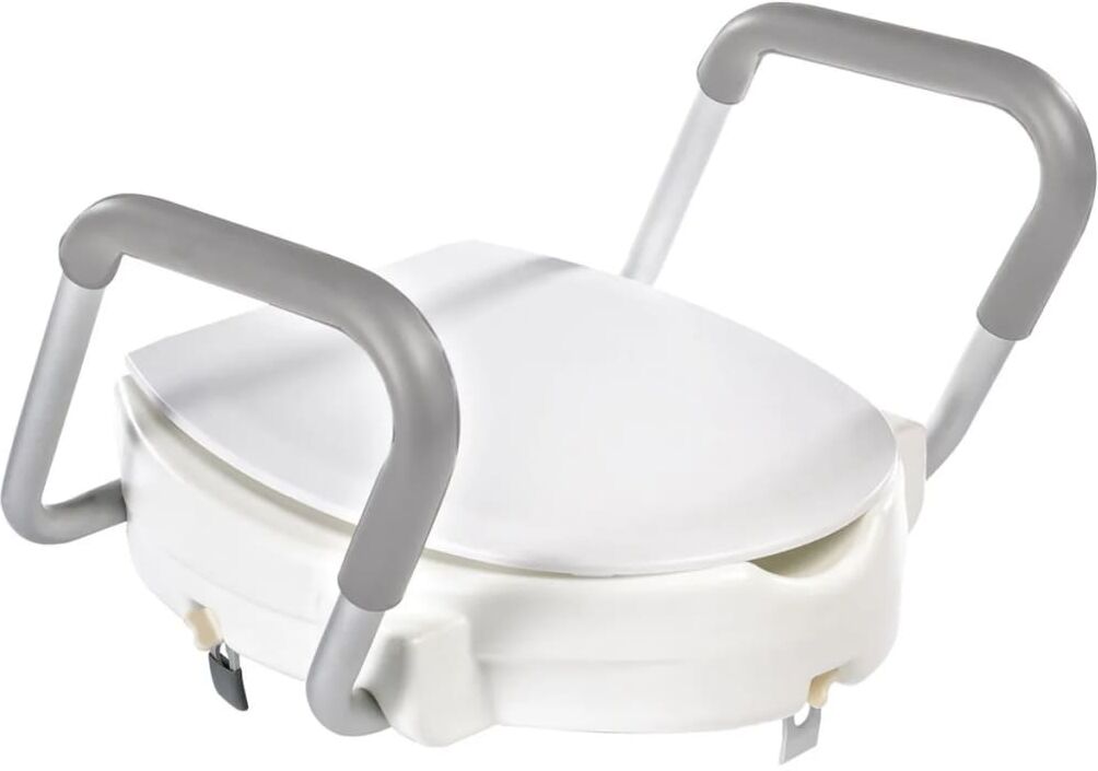 RIDDER toiletsæde med sikkerhedshåndgreb hvid 150 kg A0072001 RIDDER toiletsæde med sikkerhedshåndgreb hvid 150 kg A0072001