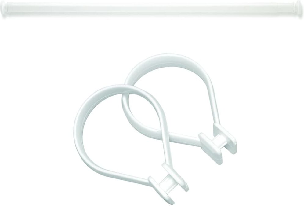 Sealskin stang til badeforhæng Seallux med 12 ringe, 80-130 cm, hvid Sealskin stang til badeforhæng Seallux med 12 ringe, 80-130 cm, hvid