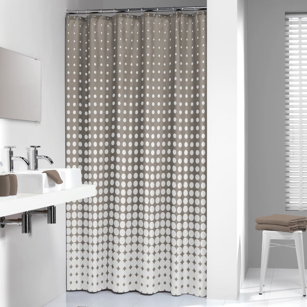 Sealskin badeforhæng Speckles 180 cm gråbrun 233601367 Sealskin badeforhæng Speckles 180 cm gråbrun 233601367