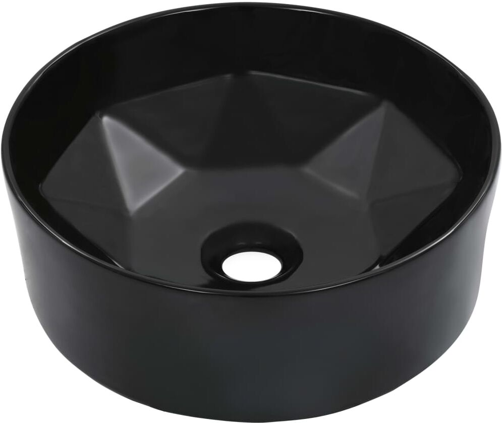 vidaXL håndvask 36 x 14 cm keramik sort vidaXL håndvask 36 x 14 cm keramik sort