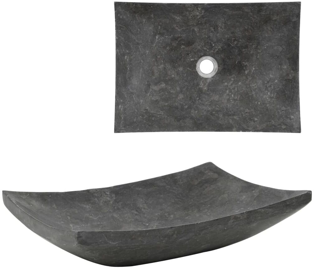 vidaXL håndvask 50 x 35 x 12 cm marmor sort vidaXL håndvask 50 x 35 x 12 cm marmor sort
