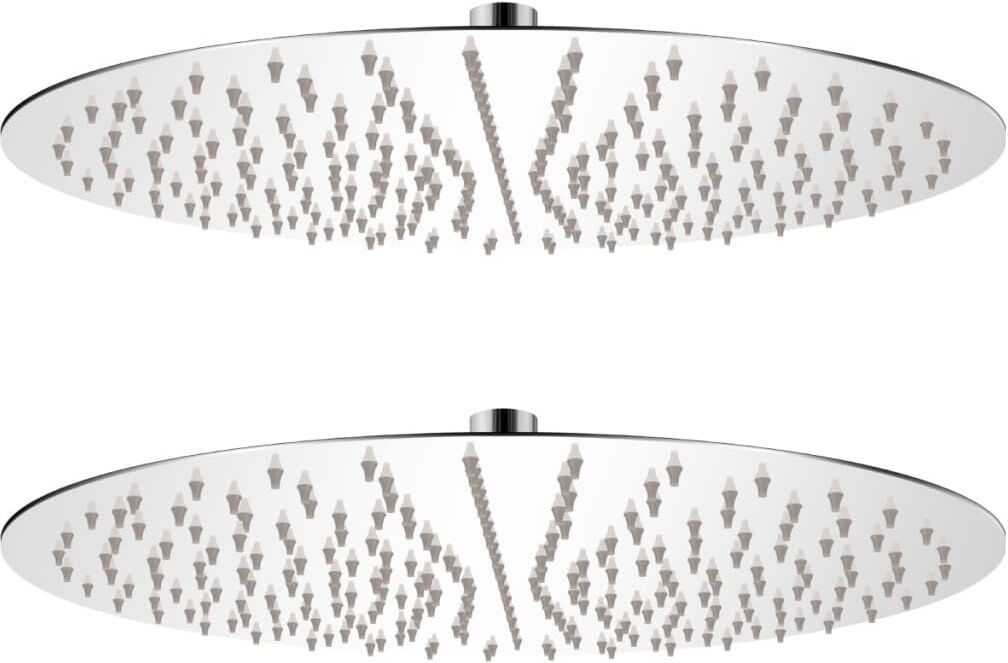 vidaXL brusehoveder rainshower-funktion 2 stk. rustfrit stål Ø 40 cm vidaXL brusehoveder rainshower-funktion 2 stk. rustfrit stål Ø 40 cm