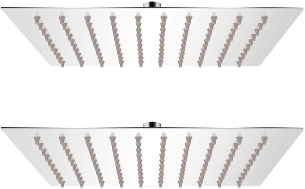 vidaXL bruserhoveder rainshower 2 stk. rustfrit stål 20 x 20 cm vidaXL bruserhoveder rainshower 2 stk. rustfrit stål 20 x 20 cm