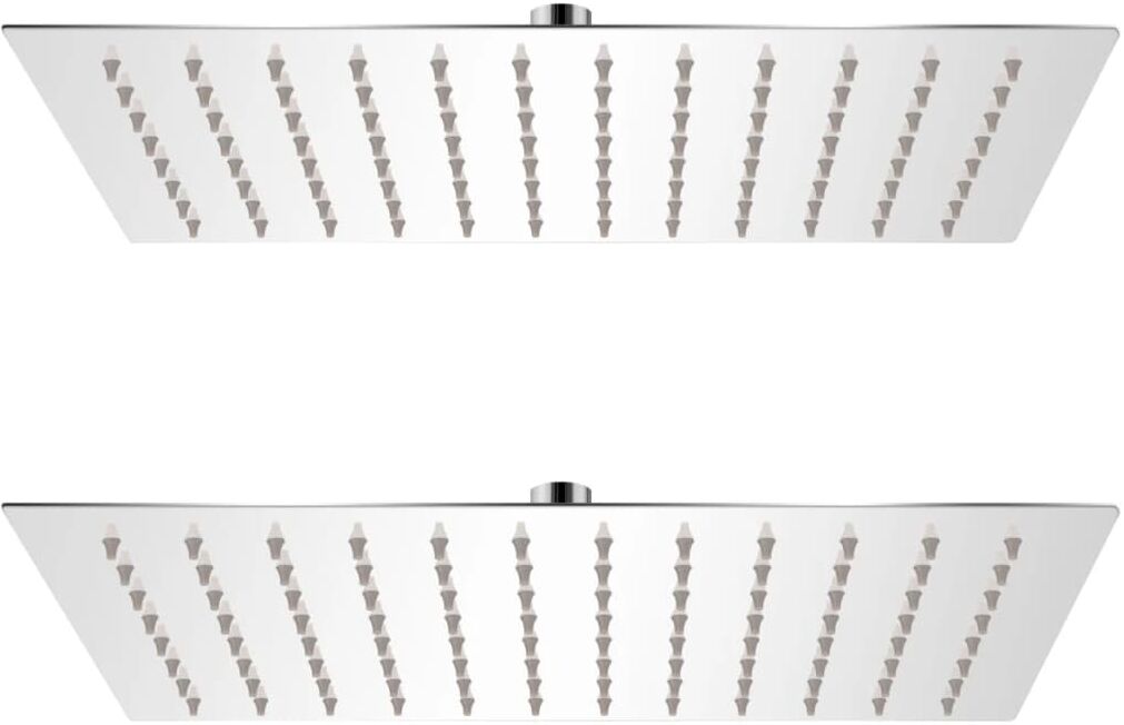 vidaXL bruserhoveder rainshower-funktion 2 stk. rustfrit stål 20 x 30 cm vidaXL bruserhoveder rainshower-funktion 2 stk. rustfrit stål 20 x 30 cm