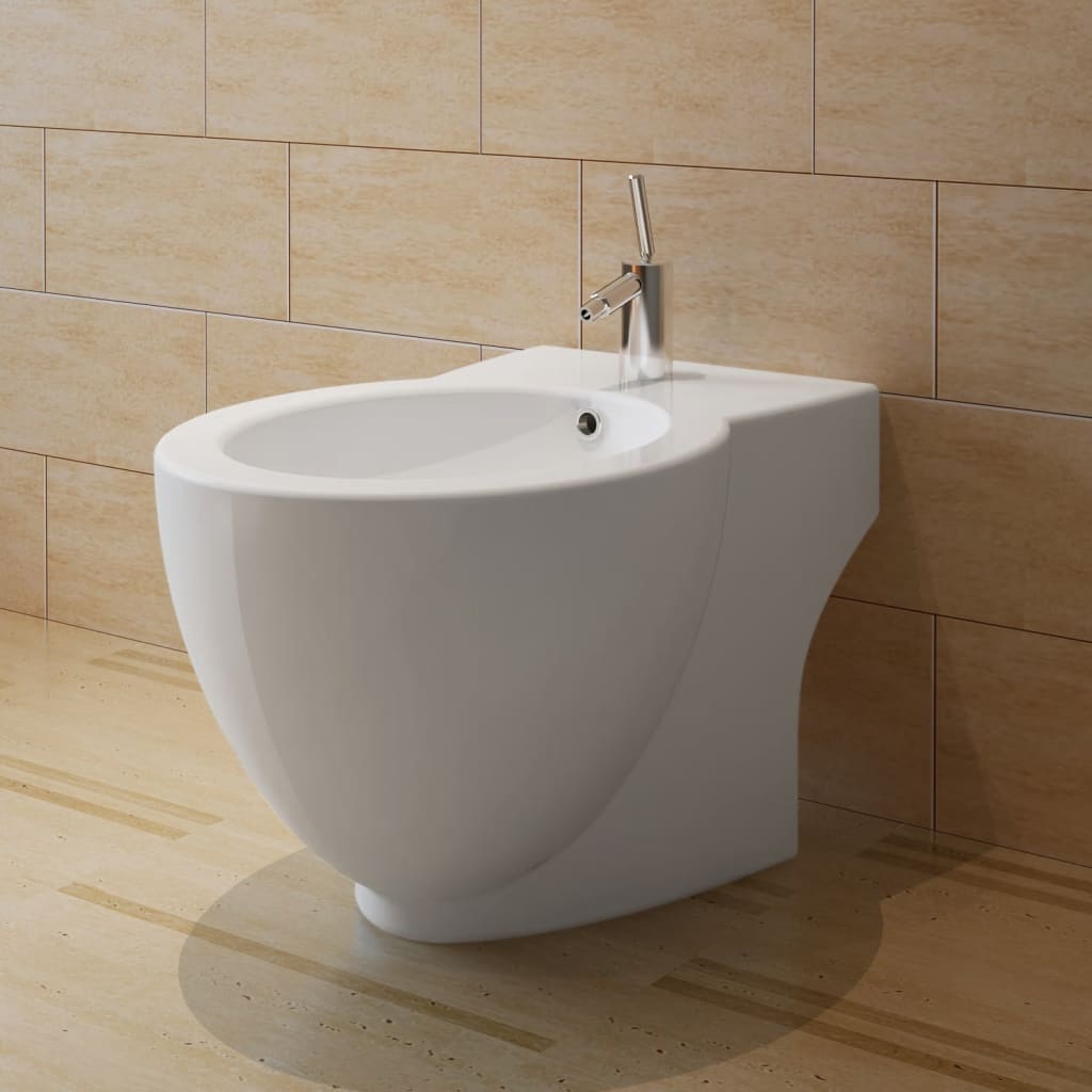 vidaXL bidet stående keramik hvid vidaXL bidet stående keramik hvid