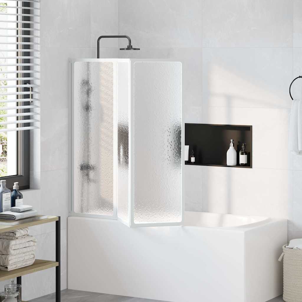 vidaXL Bruser Badekar væg skærmbillede 141 x 132 cm 3 Sammenfoldelig Paneler vidaXL Bruser Badekar væg skærmbillede 141 x 132 cm 3 Sammenfoldelig Paneler