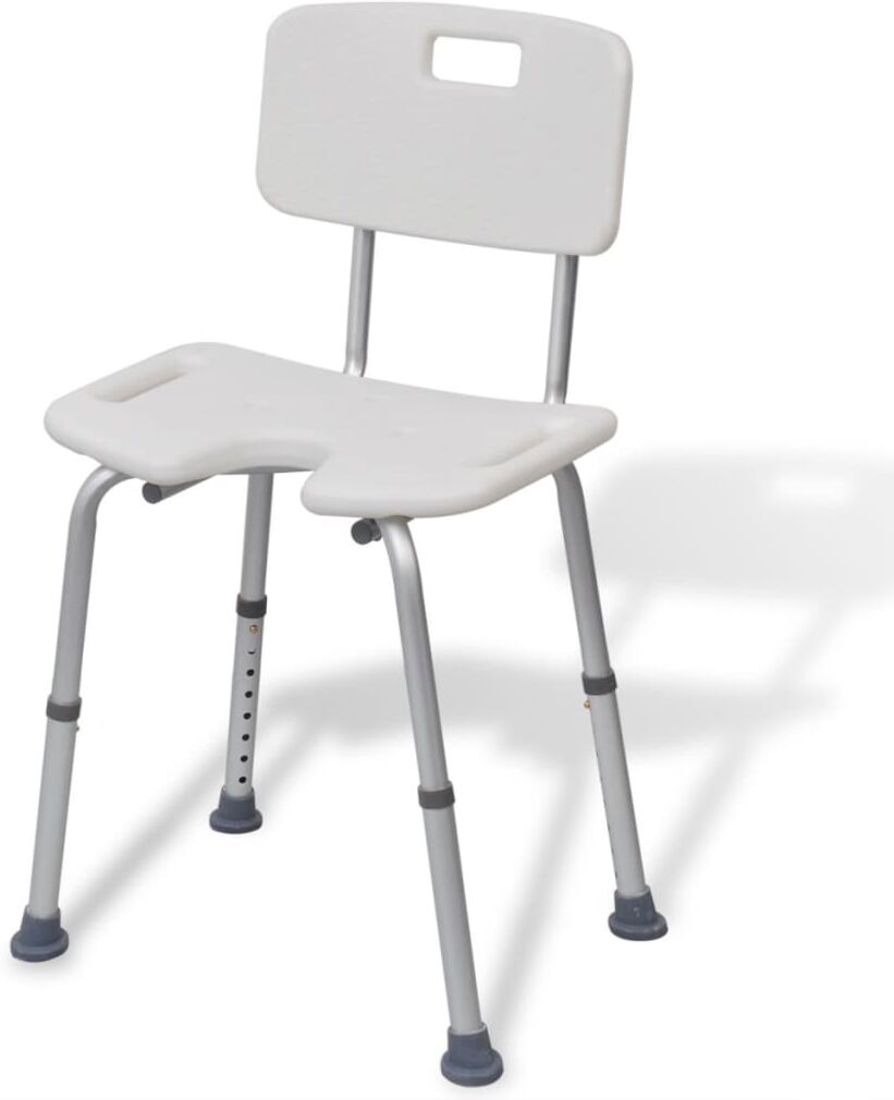 vidaXL brusestol i aluminium hvid vidaXL brusestol i aluminium hvid