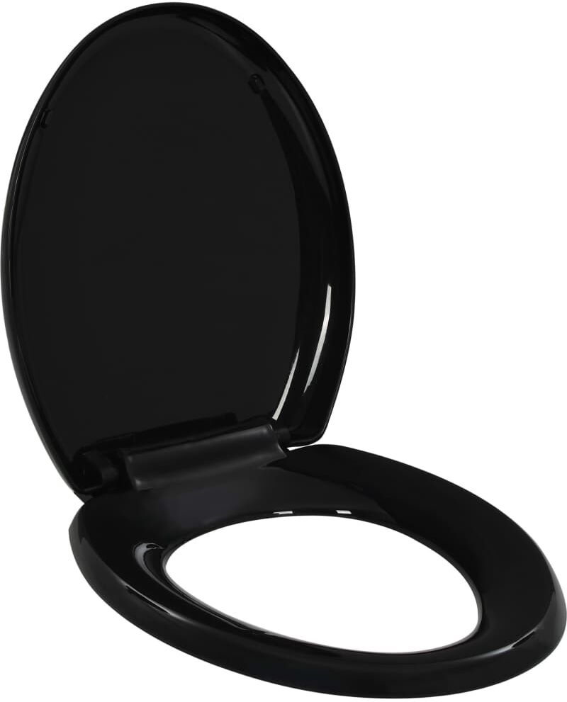 vidaXL toiletsæde med soft-close og quick release-design sort vidaXL toiletsæde med soft-close og quick release-design sort