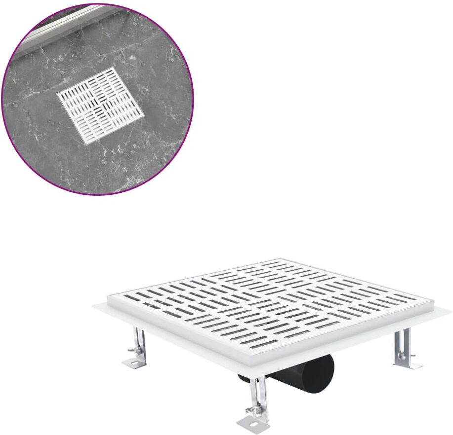 vidaXL gulvafløb 25x25 cm rustfrit stål vidaXL gulvafløb 25x25 cm rustfrit stål