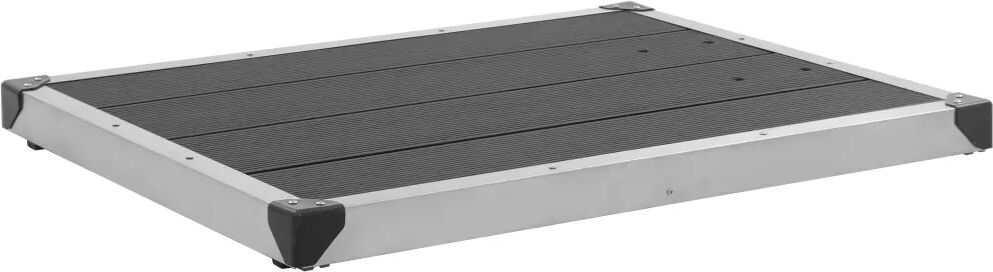 vidaXL udendørs brusekar 80 x 62 cm WPC rustfrit stål grå vidaXL udendørs brusekar 80 x 62 cm WPC rustfrit stål grå