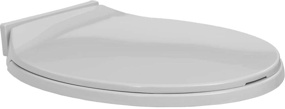 vidaXL toiletsæde med soft-close oval lysegrå vidaXL toiletsæde med soft-close oval lysegrå