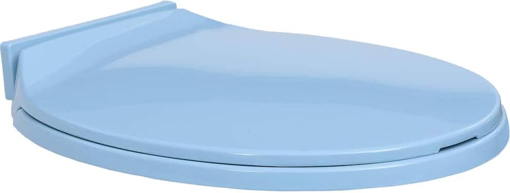 vidaXL soft close toiletsæde oval blå vidaXL soft close toiletsæde oval blå