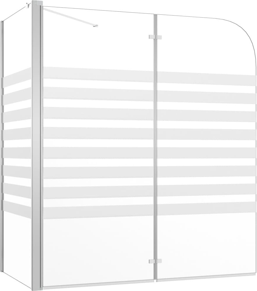 vidaXL brusevæg til badekar 120x68x130 cm hærdet glas stribet vidaXL brusevæg til badekar 120x68x130 cm hærdet glas stribet