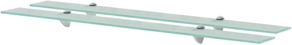 vidaXL svævehylder 2 stk. 100 x 10 cm 8 mm glas vidaXL svævehylder 2 stk. 100 x 10 cm 8 mm glas