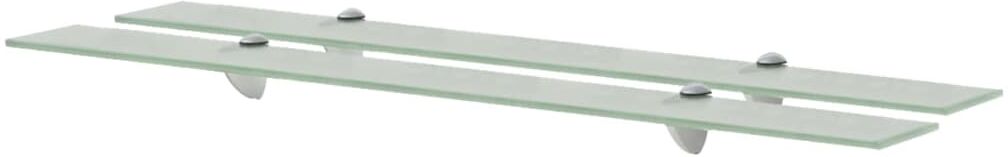 vidaXL svævehylder 2 stk. 90 x 10 cm 8 mm glas vidaXL svævehylder 2 stk. 90 x 10 cm 8 mm glas