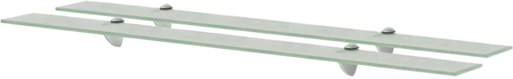 vidaXL svævehylder 2 stk. 100 x 10 cm 8 mm glas vidaXL svævehylder 2 stk. 100 x 10 cm 8 mm glas