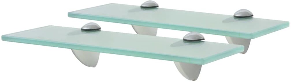 vidaXL svævehylde 2 stk. 30 x 20 cm 8 mm glas vidaXL svævehylde 2 stk. 30 x 20 cm 8 mm glas