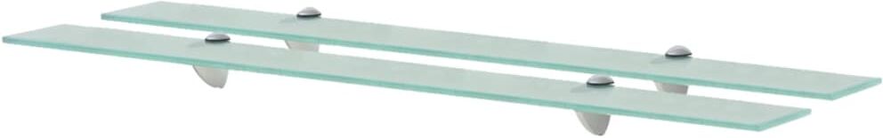 vidaXL svævehylder 2 stk. 90 x 20 cm 8 mm glas vidaXL svævehylder 2 stk. 90 x 20 cm 8 mm glas