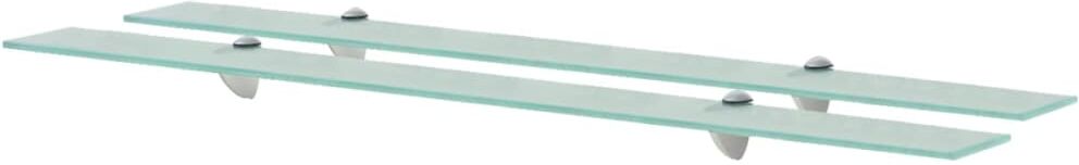 vidaXL svævehylder 2 stk. 100 x 20 cm 8 mm glas vidaXL svævehylder 2 stk. 100 x 20 cm 8 mm glas
