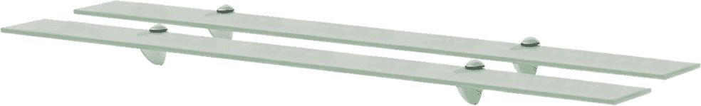 vidaXL svævehylder 2 stk. 100 x 20 cm 8 mm glas vidaXL svævehylder 2 stk. 100 x 20 cm 8 mm glas