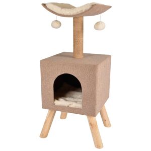 Flamingo kradsetræ til katte Scandi beige 43,5 x 40 x 54,5 cm 560554