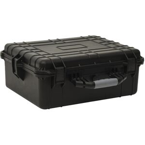 vidaXL transportabel flightcase 55x43x21 cm PP sort