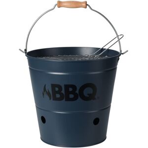 ProGarden grillspand BBQ 26 cm mat blå