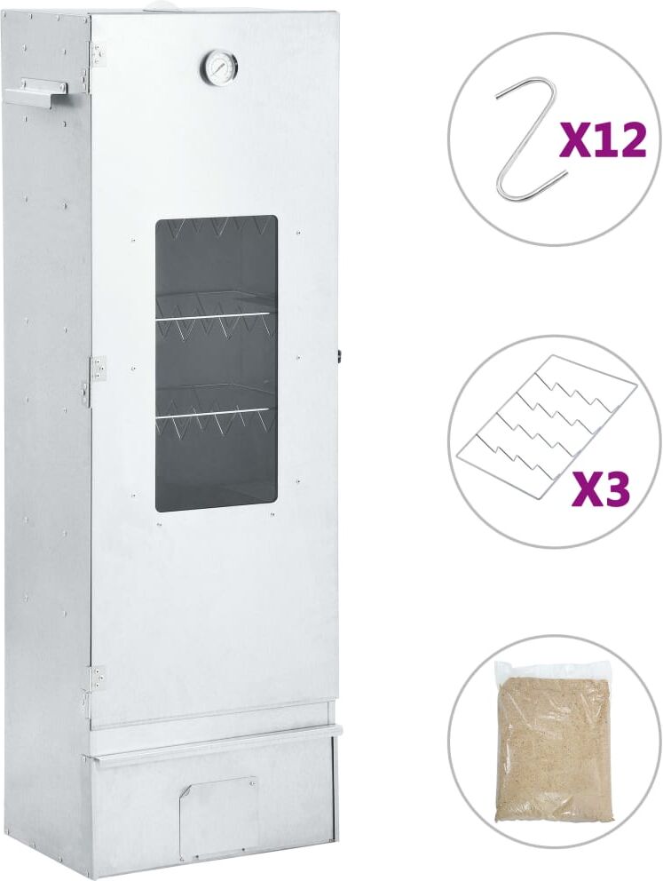 vidaXL rygeovn 44,5 x 29 x 124 cm med 1 kg træflis vidaXL rygeovn 44,5 x 29 x 124 cm med 1 kg træflis