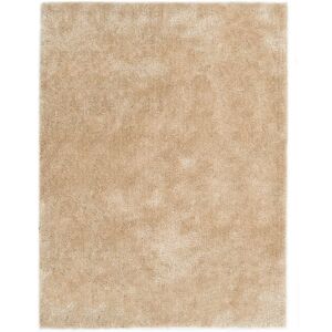 vidaXL shaggy gulvtæppe 120 x 160 cm beige