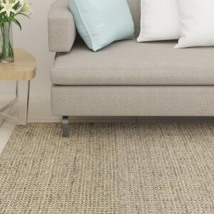 vidaXL gulvtæppe 80x350 cm naturlig sisal gråbrun