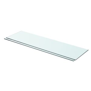 vidaXL hylder 2 stk. glaspanel 70 x 20 cm klar