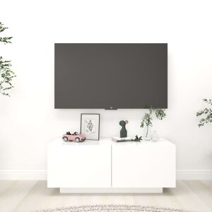 vidaXL tv-bord 100x35x40 cm konstrueret træ hvid